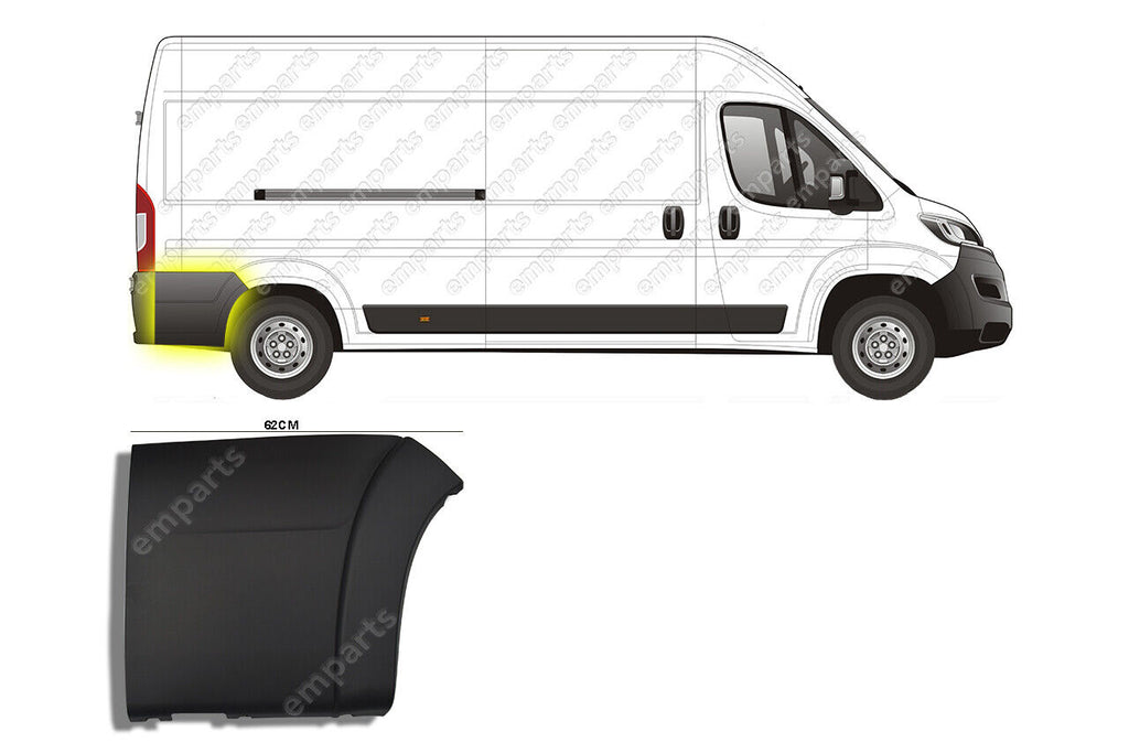 Fits Fiat Ducato Peugeot Boxer Citroen Relay Rear Right Trim Moulding Lwb Oe 06 On 41702 1